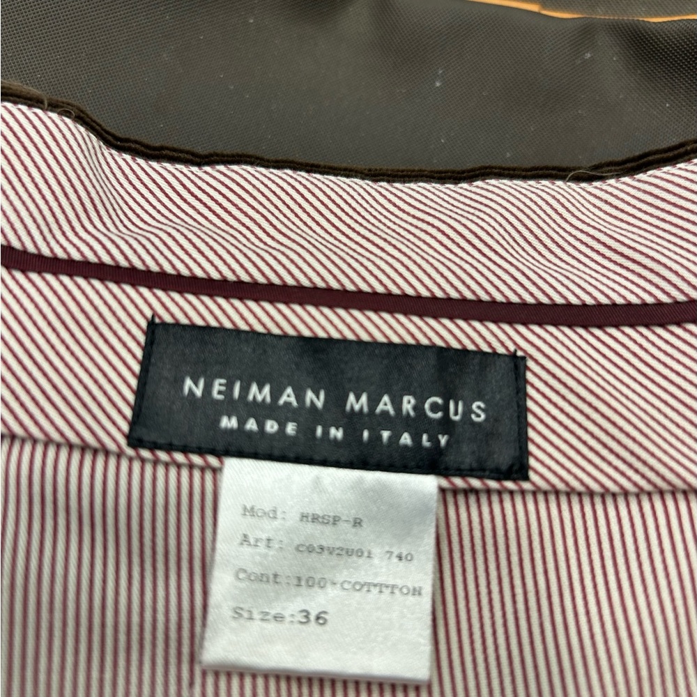 I Velluti Pontoglio for Neiman Marcus Men's Corduroy Pants in Rich Brown, Sz 36 - Picture 3 of 15